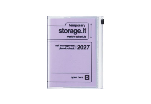 Mark's Japan Kalendarz 2026/2027 Storage.it A6 - lawendowy
