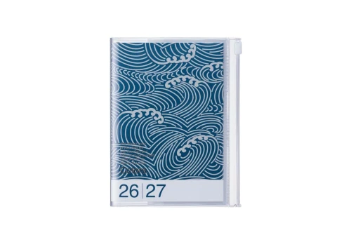 Mark's Japan Kalendarz 2026/2027 Patterns Wave A6 - granatowy