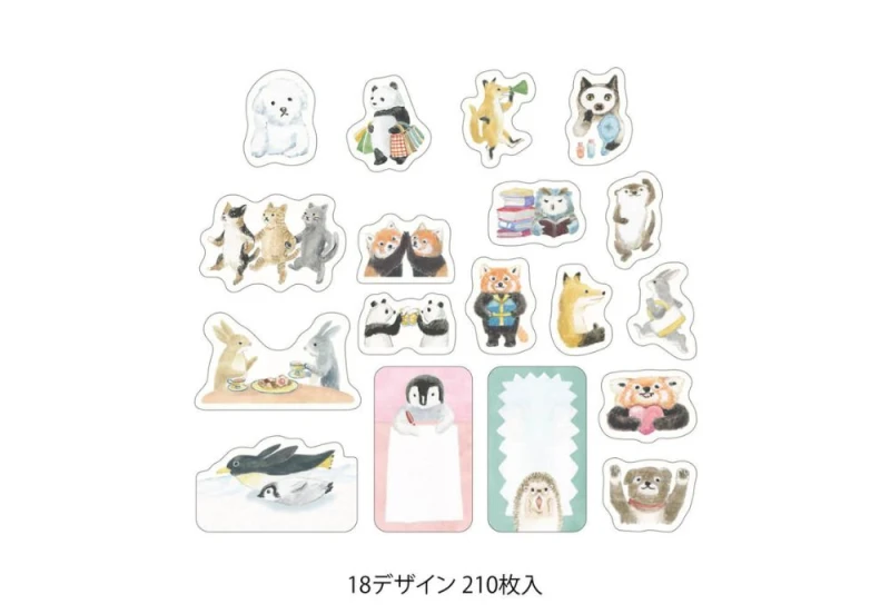 Midori Naklejki na rolce Yuru Log - animals NOTEKA (2).jpg