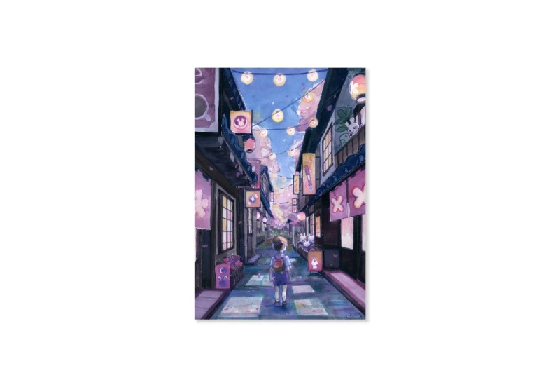Esterbrook x sakura dragon postcard pocztówka NOTEKA.jpg
